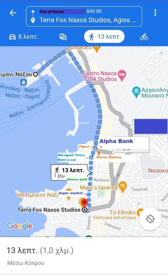 Terra Fos Naxos Studios Naxos City Kültér fotó